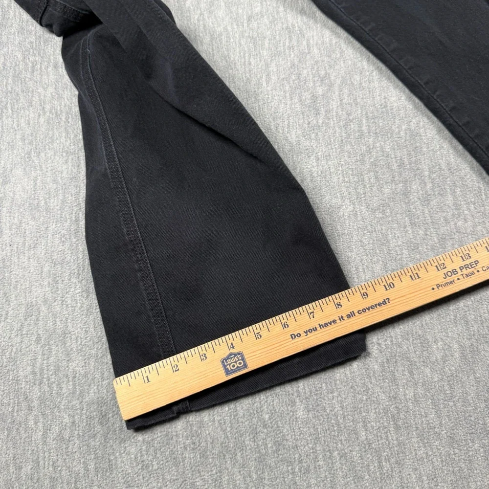 Levi Strauss Signature Pants Mens 32x30 Black Carpenter Workwear Denim Jeans